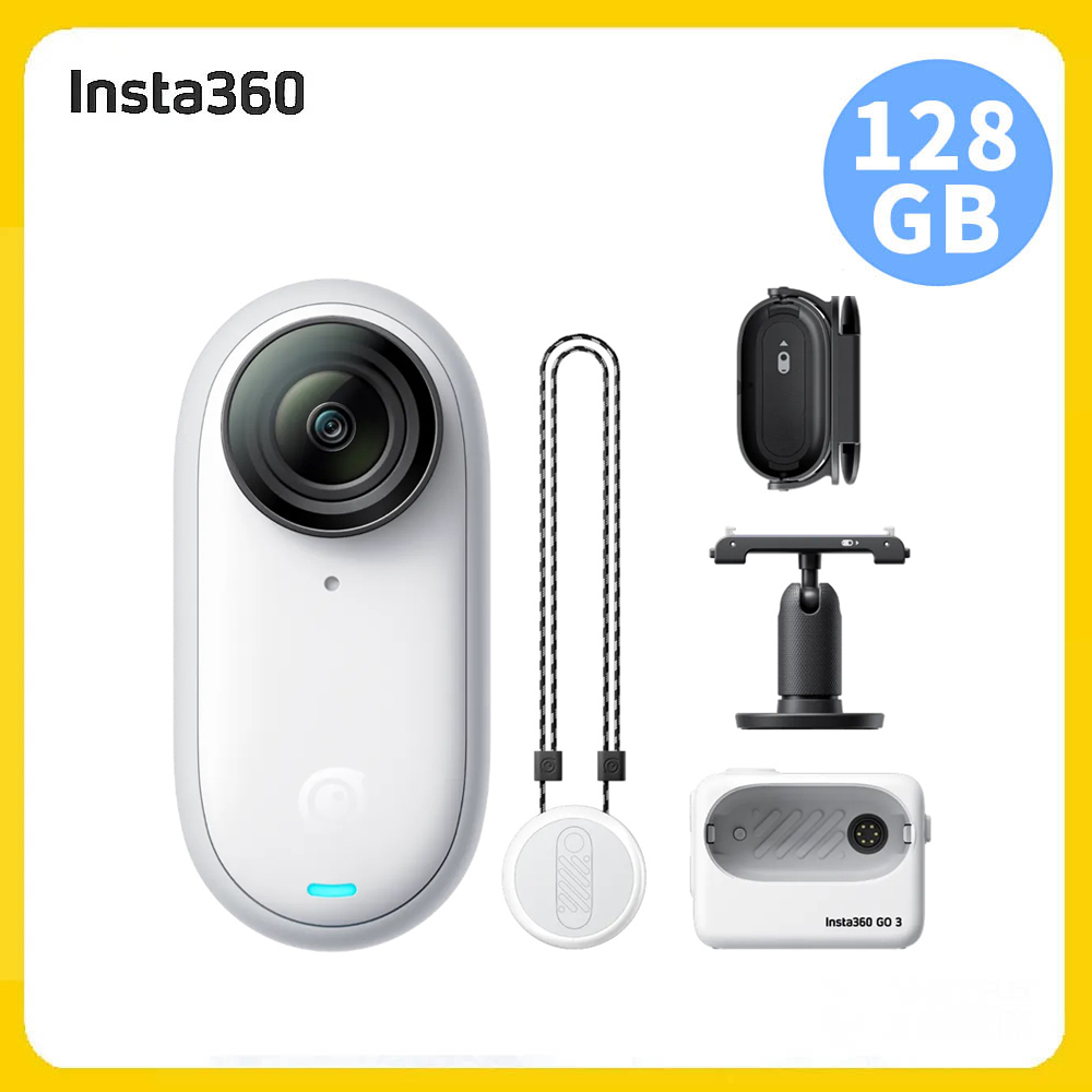 Insta360 GO3S 防抖運動相機128GB標準版白色(先創公司貨)