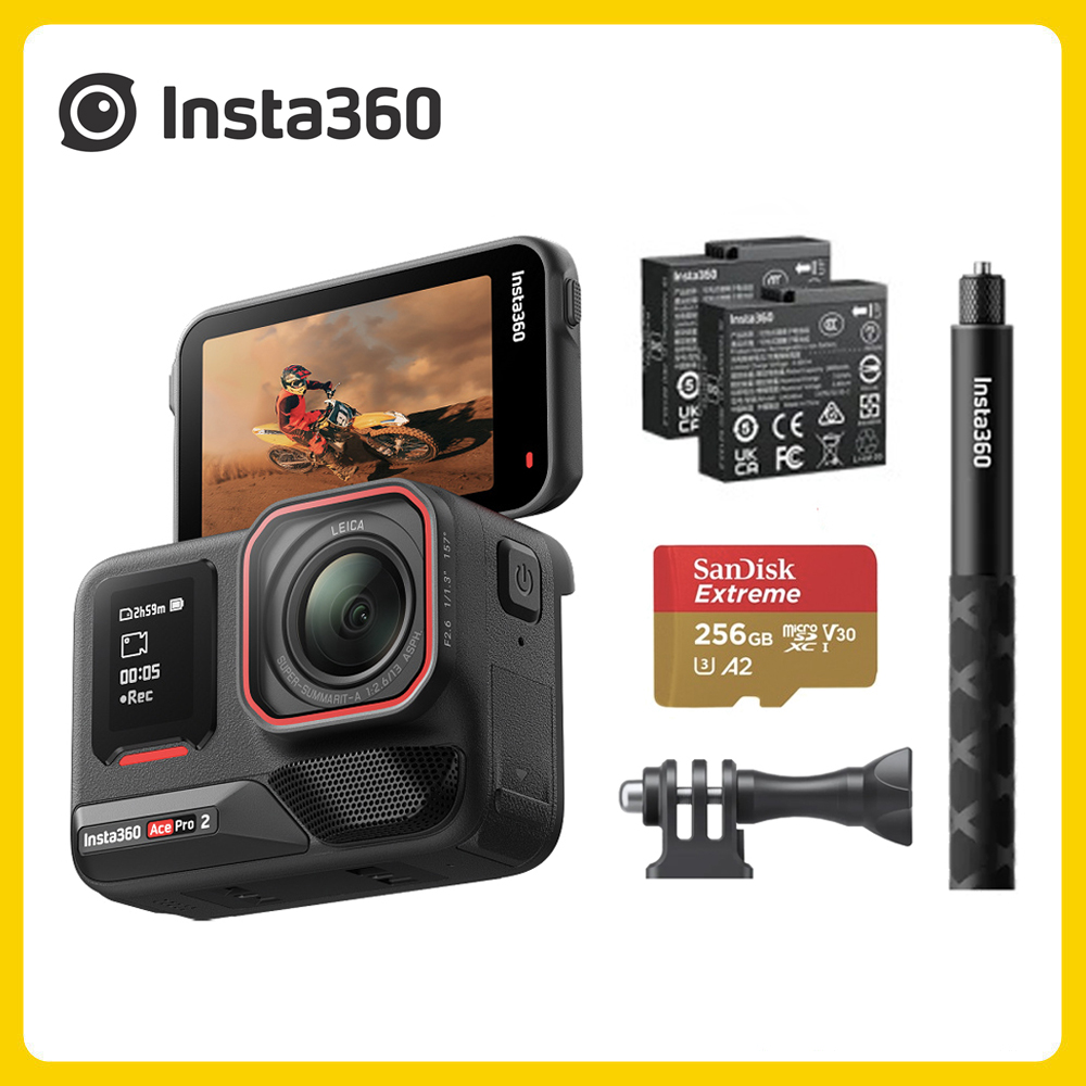 Insta360 ACE PRO 2 運動相機雙電版 人氣套裝組 原廠公司貨