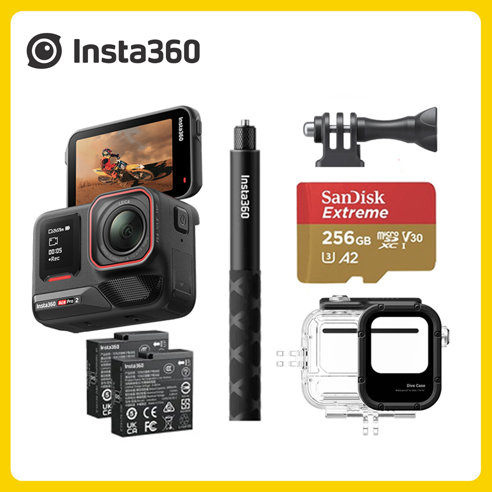 Insta360 Ace Pro 2 翻轉螢幕運動相機 潛水套裝 (先創公司貨)