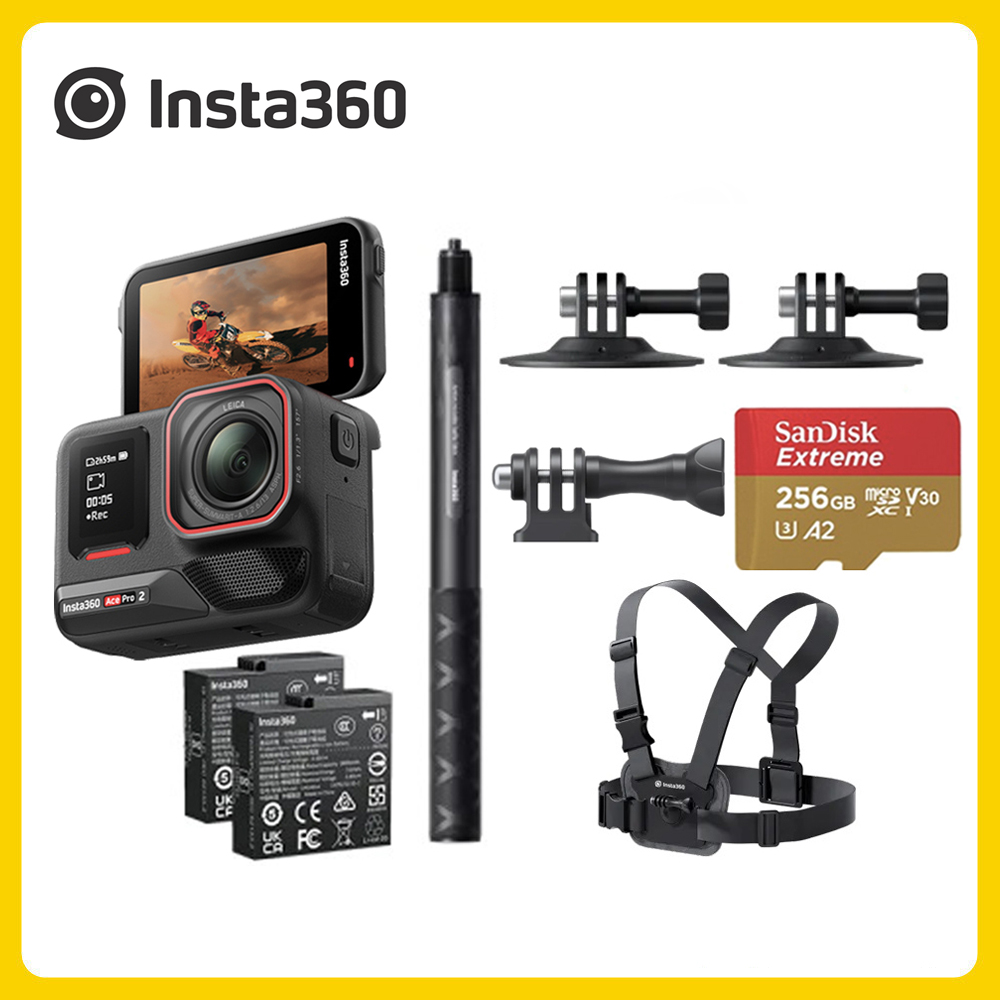 Insta360 Ace Pro 2 翻轉螢幕運動相機 雙電版 冬季套裝 (先創公司貨)