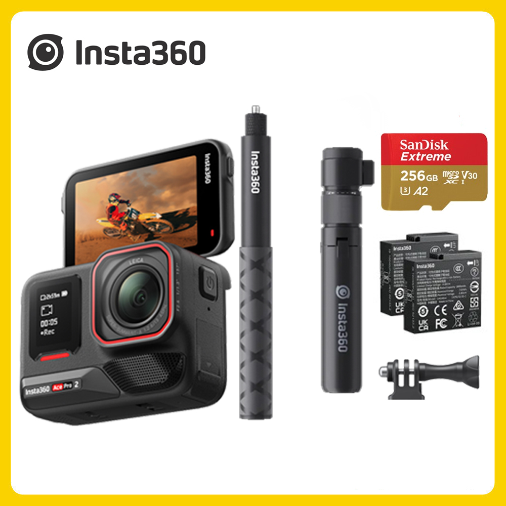 Insta360 Ace Pro 2 翻轉螢幕運動相機 子彈時間套裝 (先創公司貨)