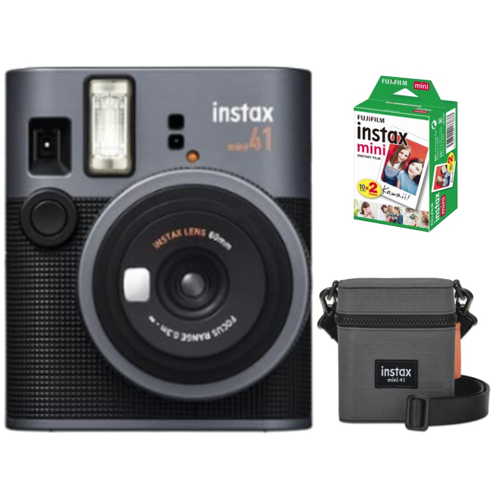 FUJIFILM 富士 instax mini 41 拍立得相機 含空白底片20張+原廠相機包(mini41 公司貨)
