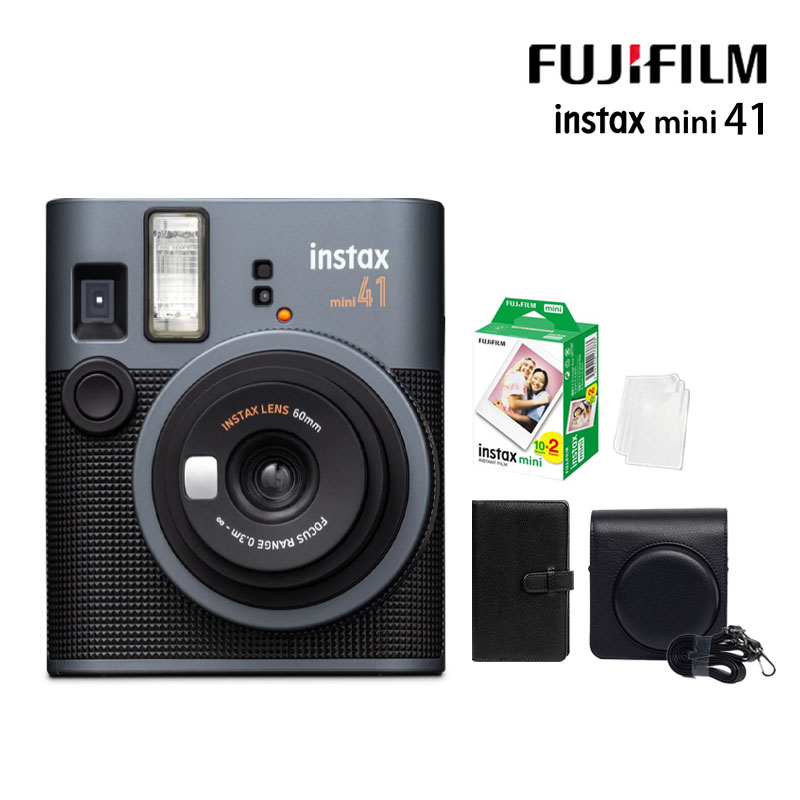 【皮套20張底片組合】富士FUJIFILM instax mini 41 復古型 拍立得 (公司貨)