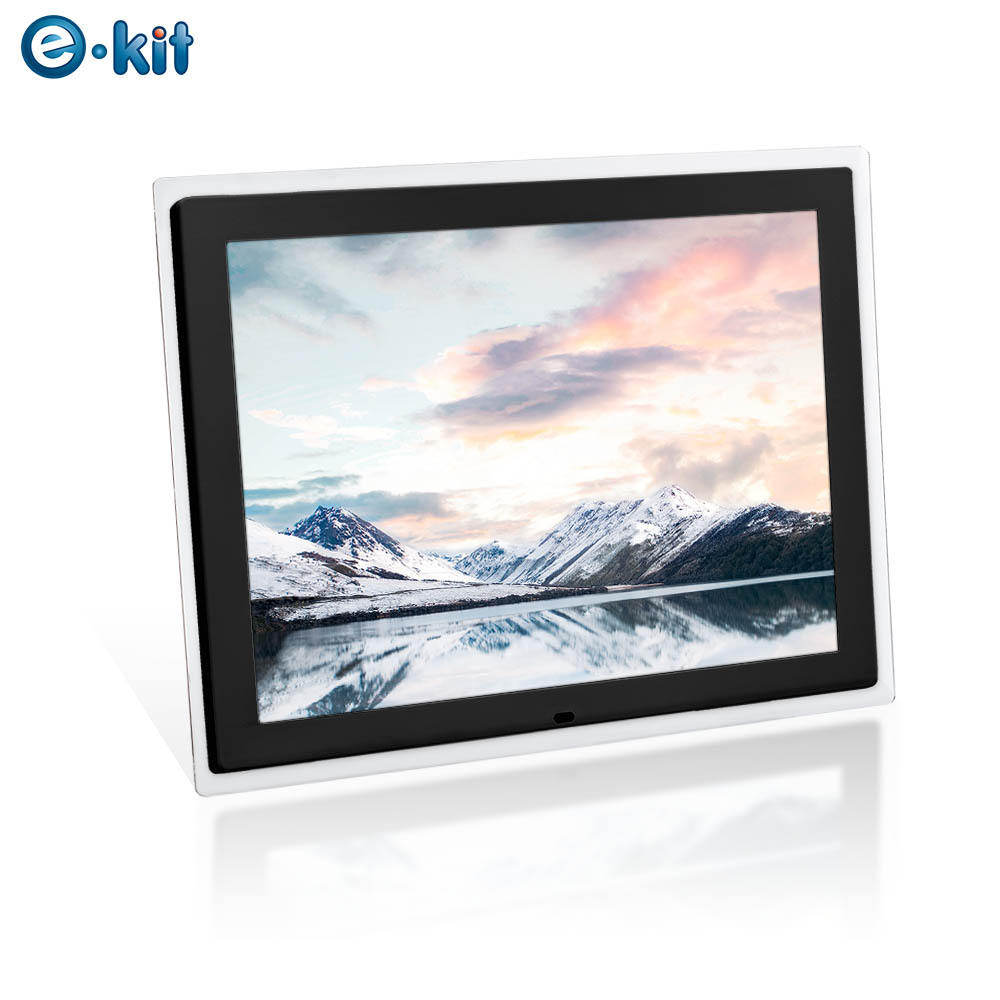 逸奇e-Kit 15吋數位相框電子相冊-透明邊框黑色款 DF-V801_TB