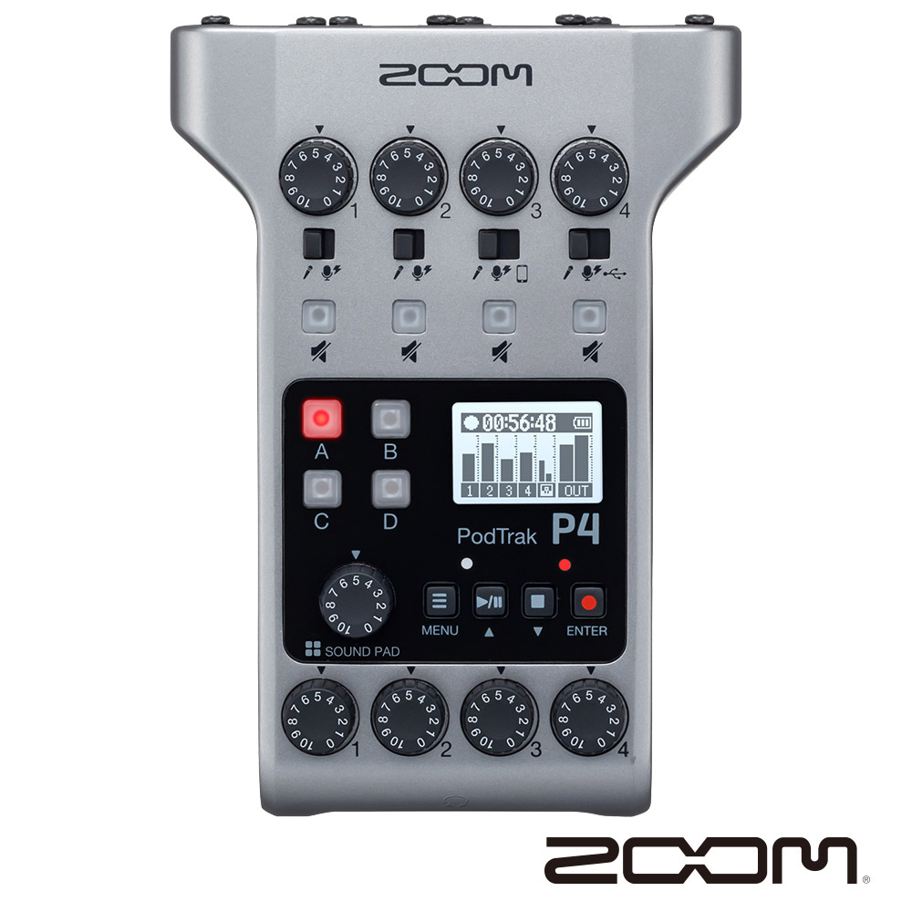 ZOOM PodTrak P4 手持錄音機 公司貨