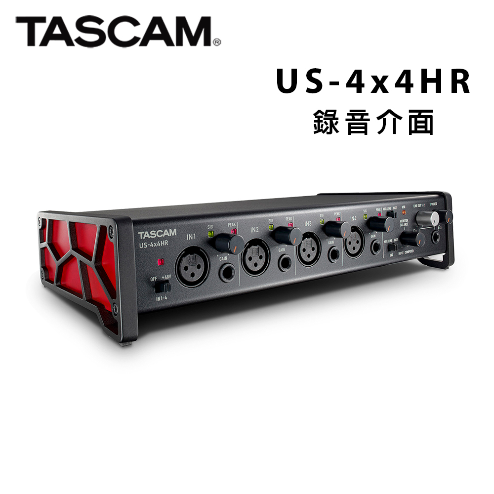 TASCAM US-4x4HR 錄音介面 公司貨