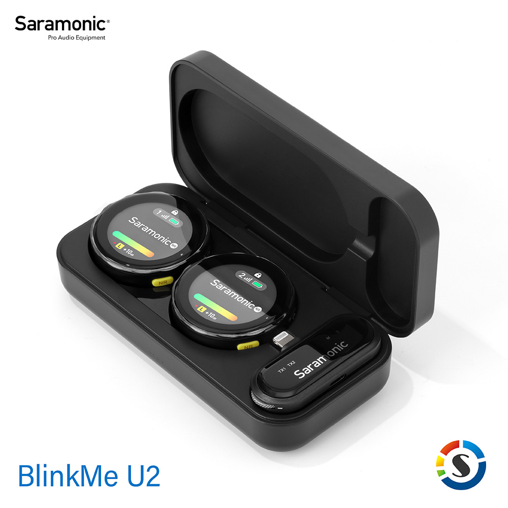 Saramonic 楓笛 BlinkMe U2(手機版)一對二 2.4GHz 無線麥克風系統