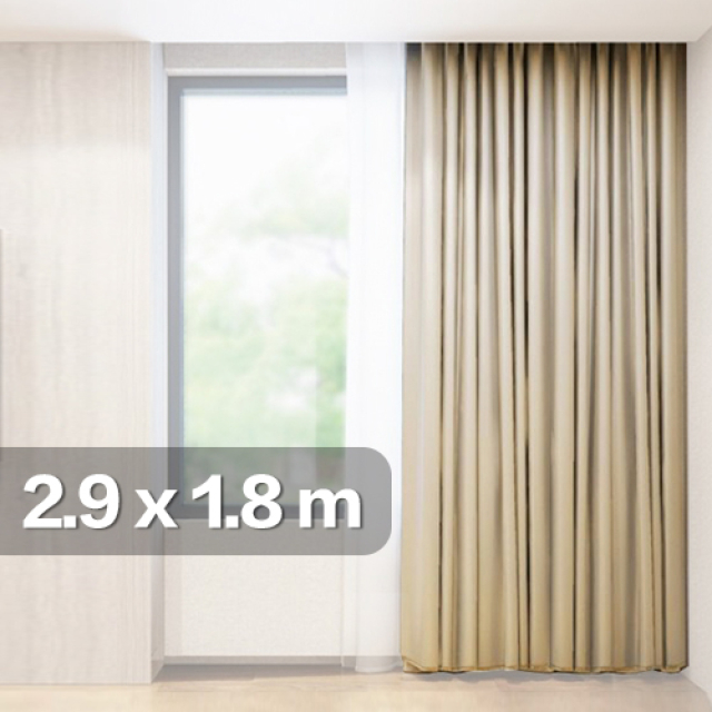 KEYSTONE專業隔音窗簾 2.9*1.8高1片-米色