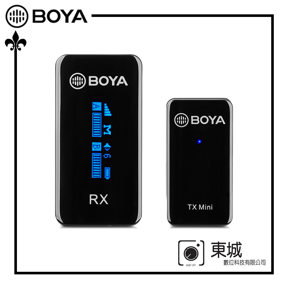 BOYA 博雅 BY-XM6-S1 MINI 一對一雙聲道無線迷你麥克風 東城代理商公司貨