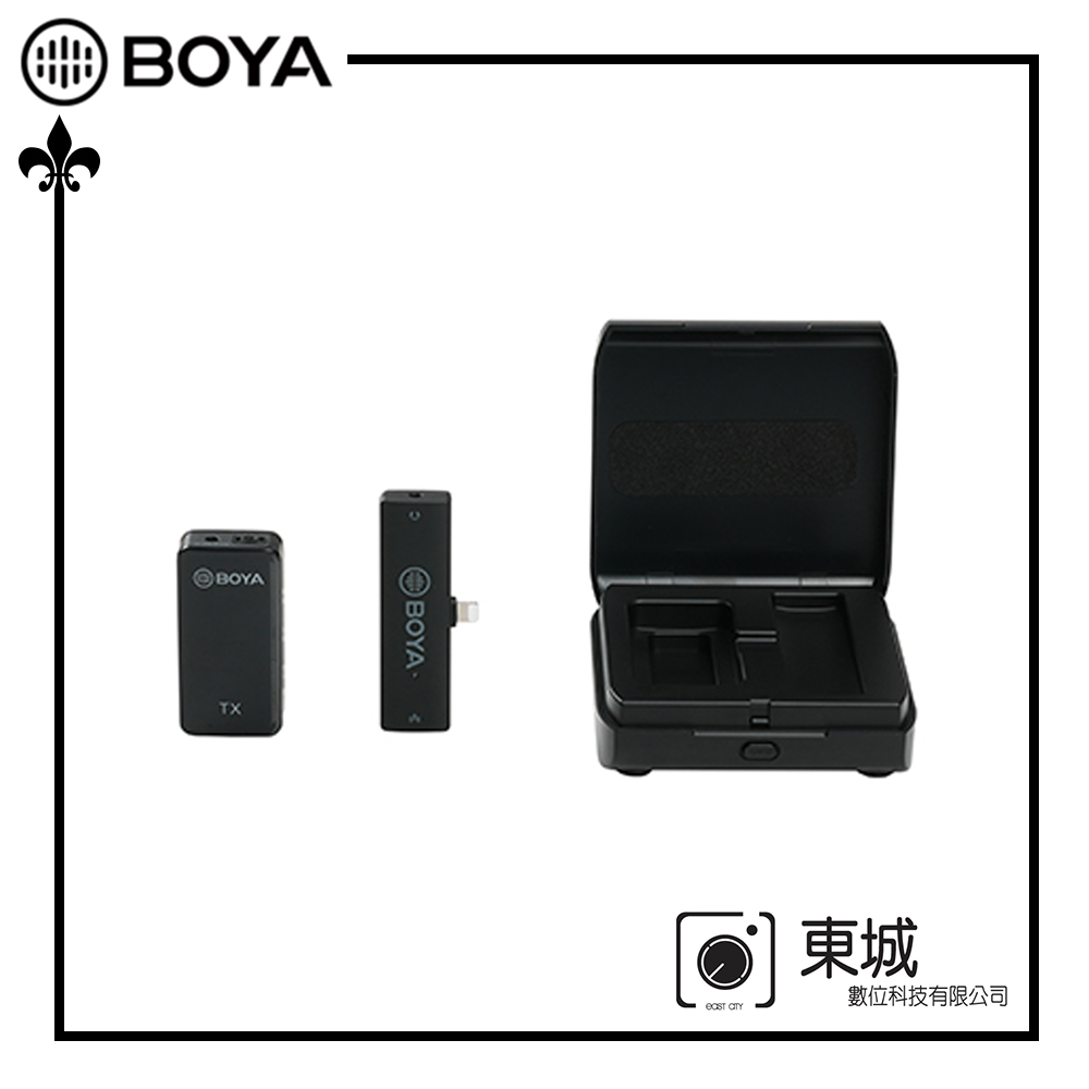 BOYA 博雅 BY-XM6-K3 一對一雙聲道無線迷你麥克風-Lightning 東城代理商公司貨