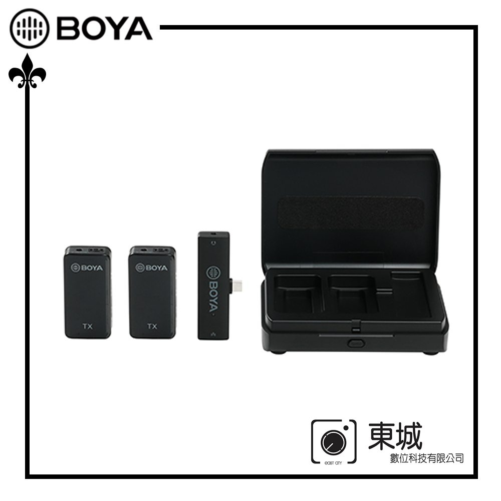 BOYA 博雅 BY-XM6-K6 一對二雙聲道無線迷你麥克風-Type-C 東城代理商公司貨