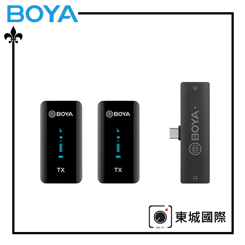 BOYA 博雅 BY-XM6-S6 一對二雙聲道無線迷你麥克風-Type-C 東城代理商公司貨