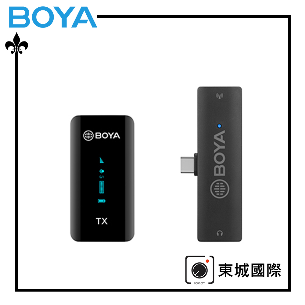 BOYA 博雅 BY-XM6-S5 一對一雙聲道無線迷你麥克風-Type-C 東城代理商公司貨
