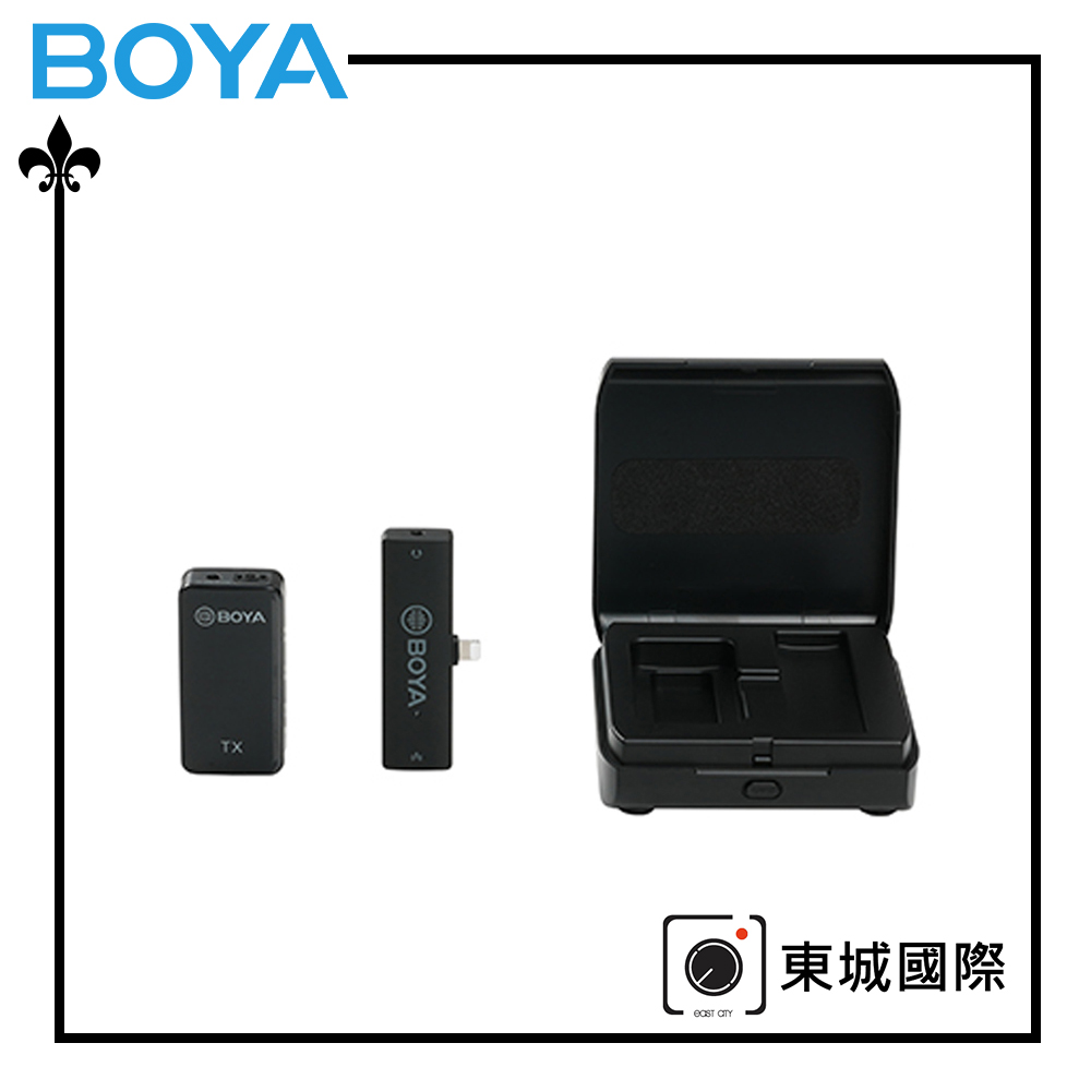BOYA 博雅 BY-XM6 K3 一對一雙聲道無線迷你麥克風-Lightning 東城代理商公司貨