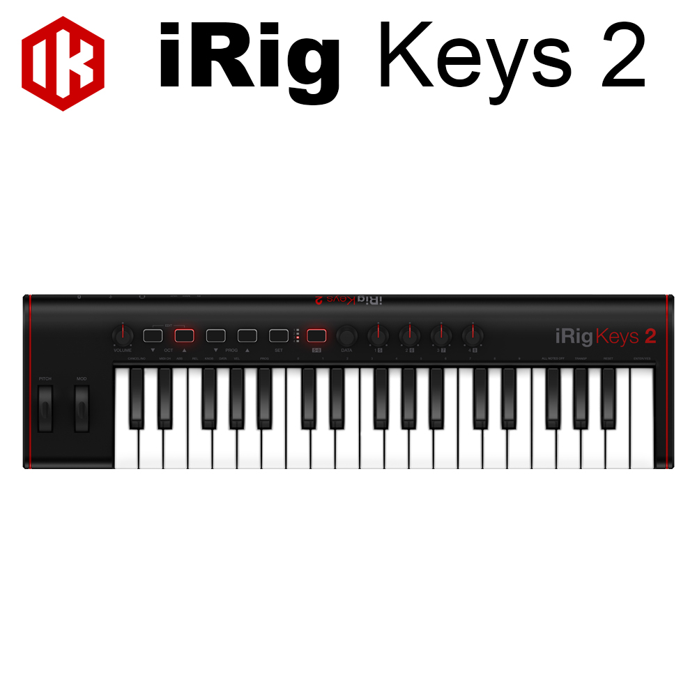 IK Multimedia iRig Keys 2 數位控制鍵盤(37鍵) 公司貨