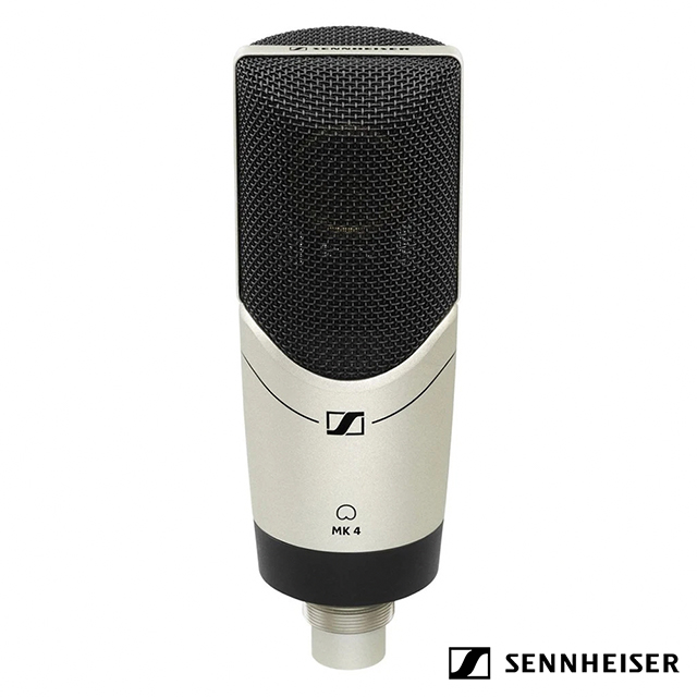 Sennheiser 森海塞爾 MK4 專業大尺寸心型指向錄音麥克風，適合錄音室、廣播及 podcast 使用。採用高品質黑色單色設計，公司貨正品保證，原廠兩年保固（耗材類無保固）。精準捕捉聲音，提供廣頻響應與低噪音表現，是專業錄音者的理想選擇。
