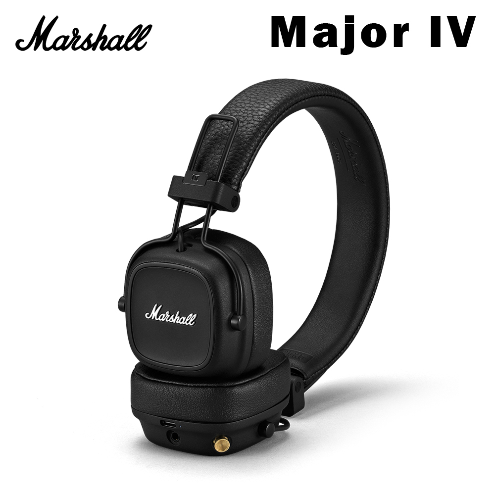Marshall Major IV 藍牙耳罩式耳機 黑色 公司貨