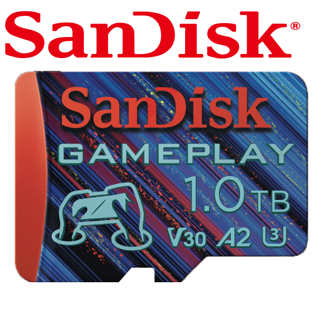 SanDisk GamePlay microSD 1TB 手機和掌上型遊戲記憶卡