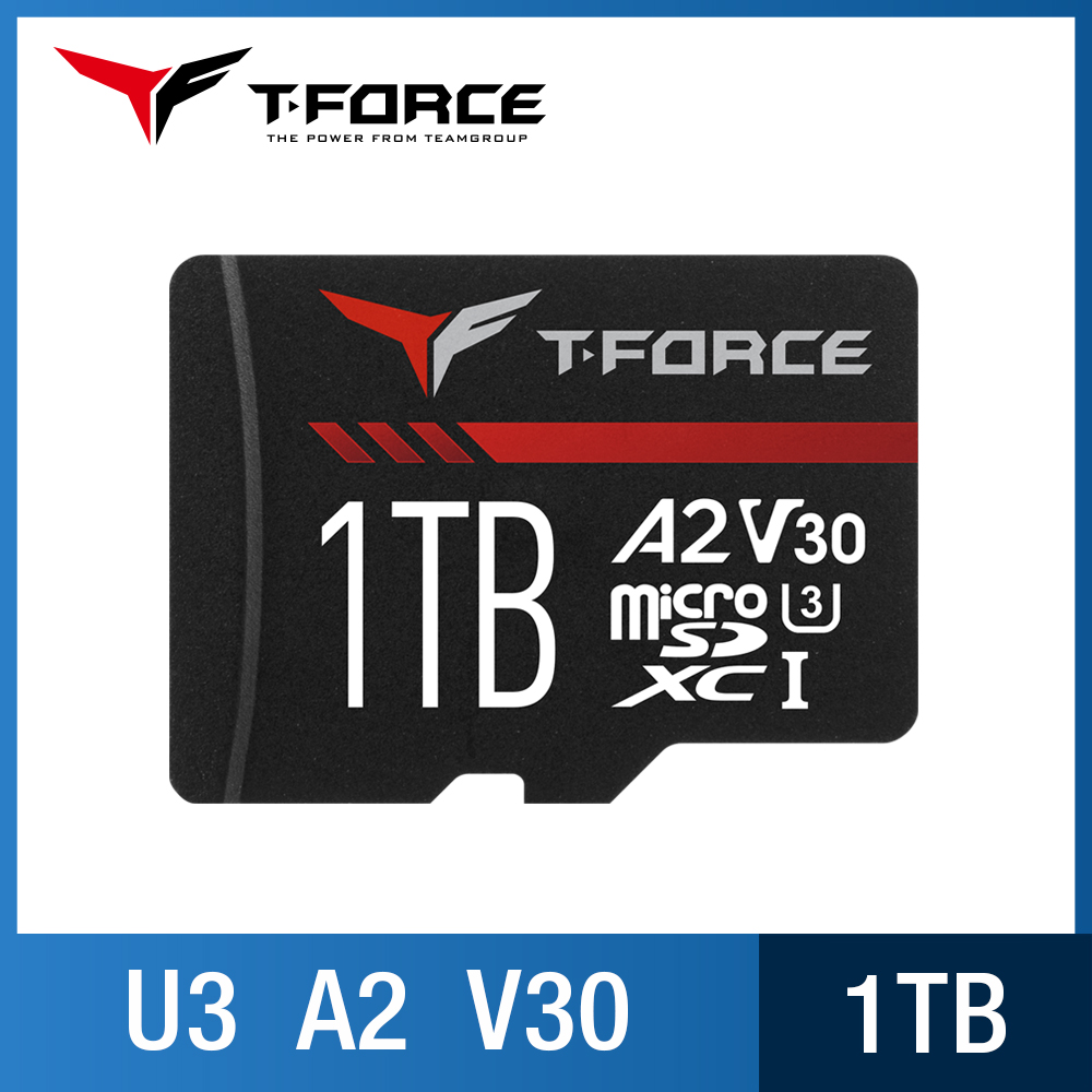TEAM 十銓 T-FORCE Gaming A2 1TB Micro SDXC UHS-I V30 遊戲專用記憶卡 (終身保固)