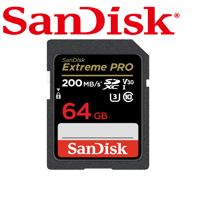 SanDisk Extreme Pro SDXC V30 64GB記憶卡