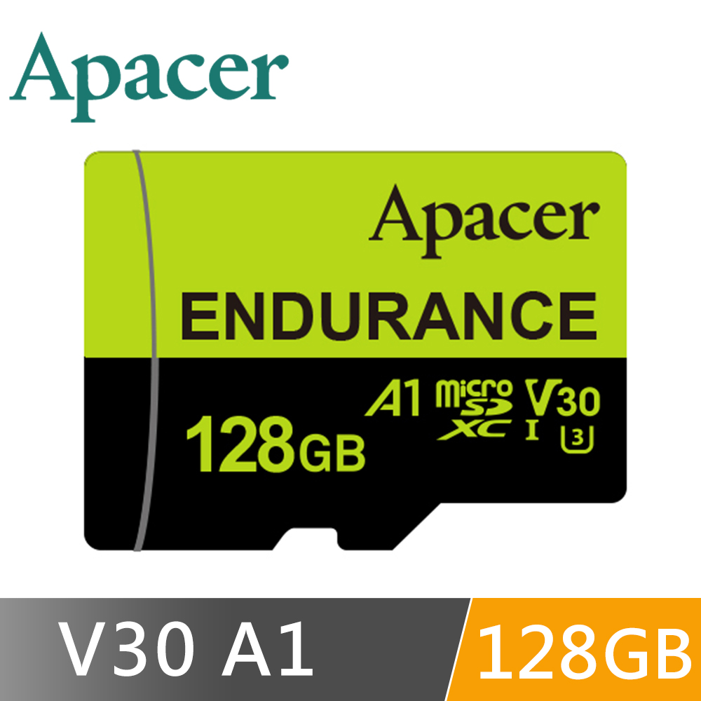 Apacer宇瞻 128G High Endurance microSDXC V30 A1 (U3) 高效耐用記憶卡