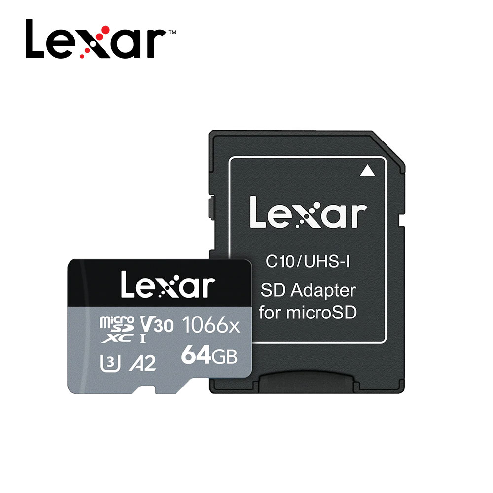 【3入組】Lexar 雷克沙 Professional 1066x MicroSDXC UHS-I U3 A2 64G記憶卡