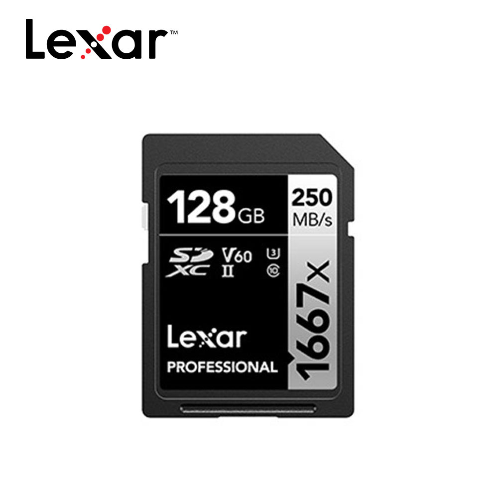Lexar 雷克沙 Professional 1667x SDXC™ UHS-II 128G記憶卡 SILVER 系列