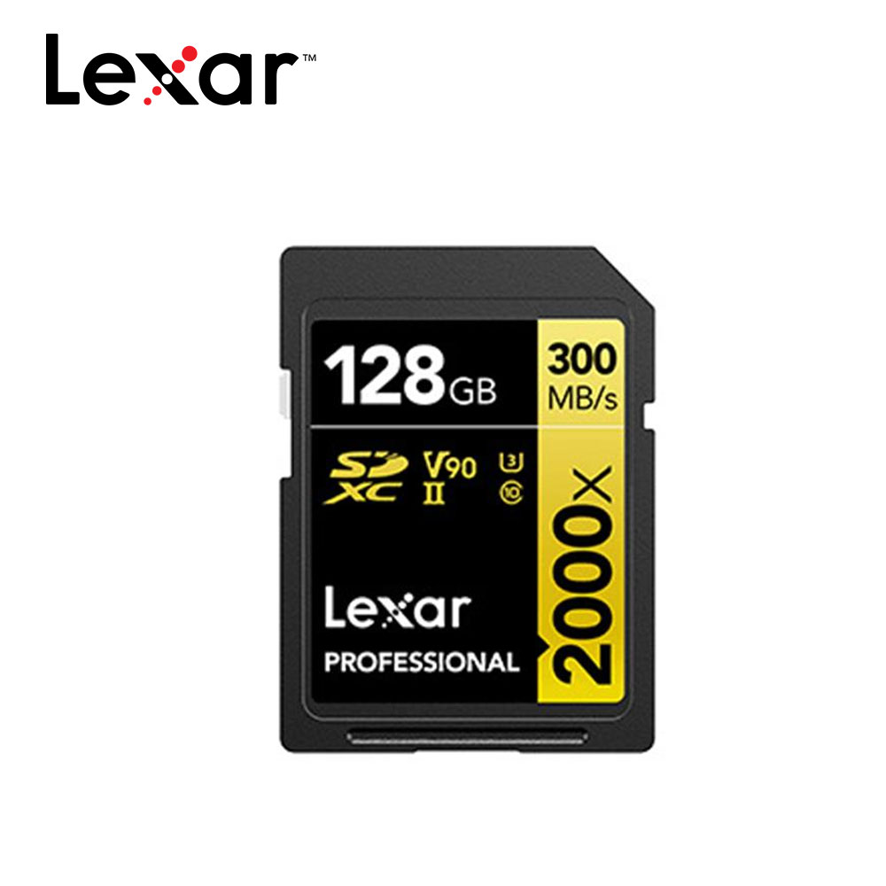 Lexar 雷克沙 Professional 2000x SDXC UHS-II 128G記憶卡 GOLD 系列