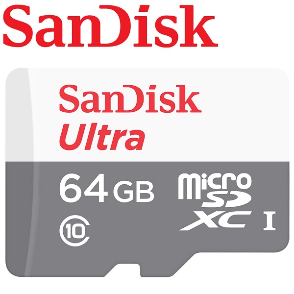 SanDisk 64GB 100MB/s Ultra microSDXC UHS-I 記憶卡(白卡/無轉卡)