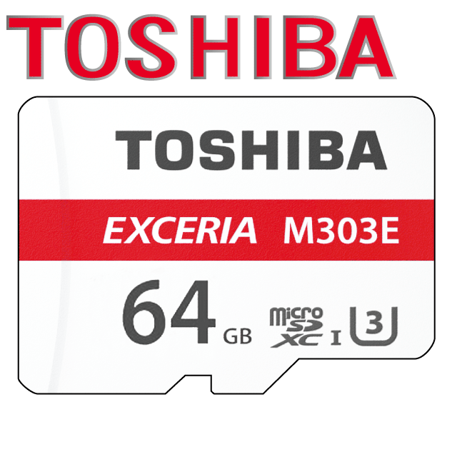 TOSHIBA EXCERI M303E Micro SDXC 64GB記憶卡