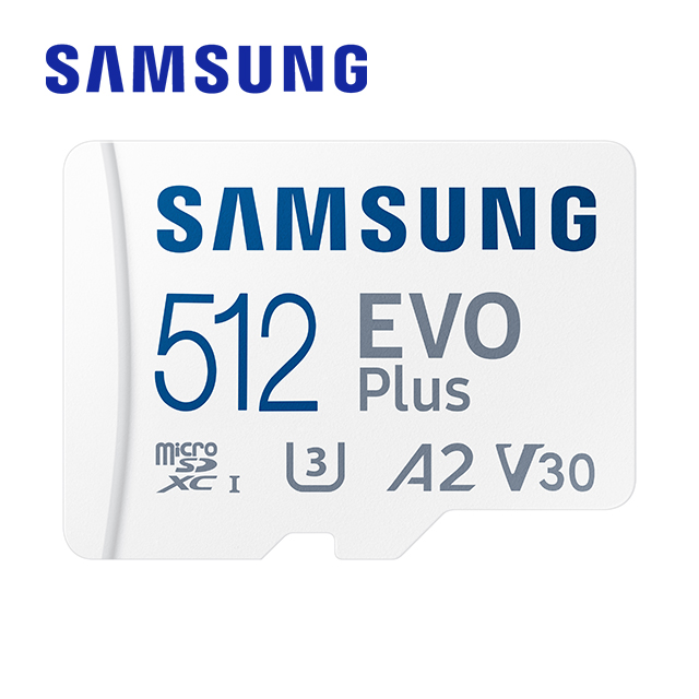SAMSUNG 三星EVO Plus microSDXC UHS-I U3 A2 V30 512GB記憶卡 公司貨 (MB-MC512KA)