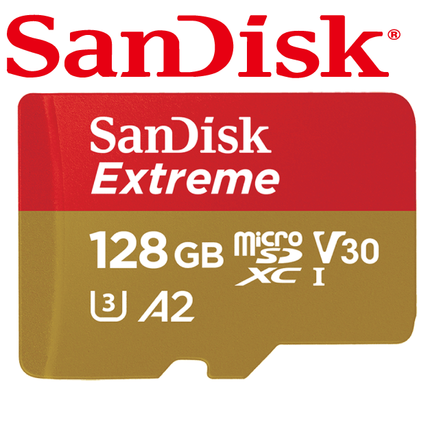 SanDisk Extreme microSDXC A2 128GB 記憶卡