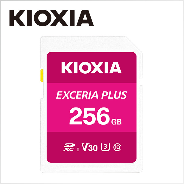 KIOXIA EXCERIA PLUS 256GB UHS-I V30 U3 SDXC 記憶卡