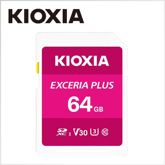 KIOXIA EXCERIA PLUS 64GB UHS-I V30 U3 SDXC 記憶卡