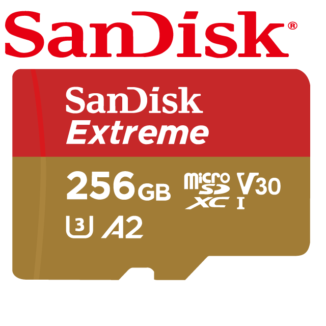 SanDisk Extreme microSDXC A2 256GB 記憶卡