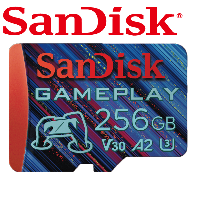SanDisk GamePlay microSD 256GB 手機和掌上型遊戲記憶卡