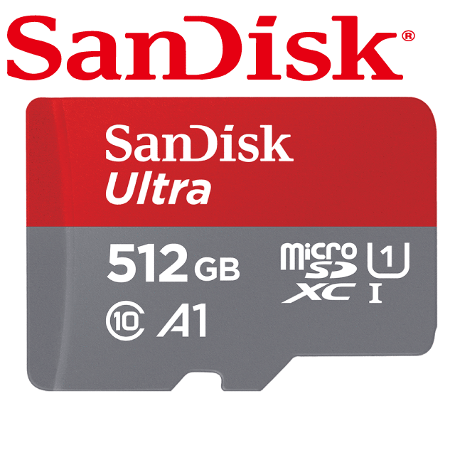SanDisk Ultra microSDXC 512GB A1記憶卡