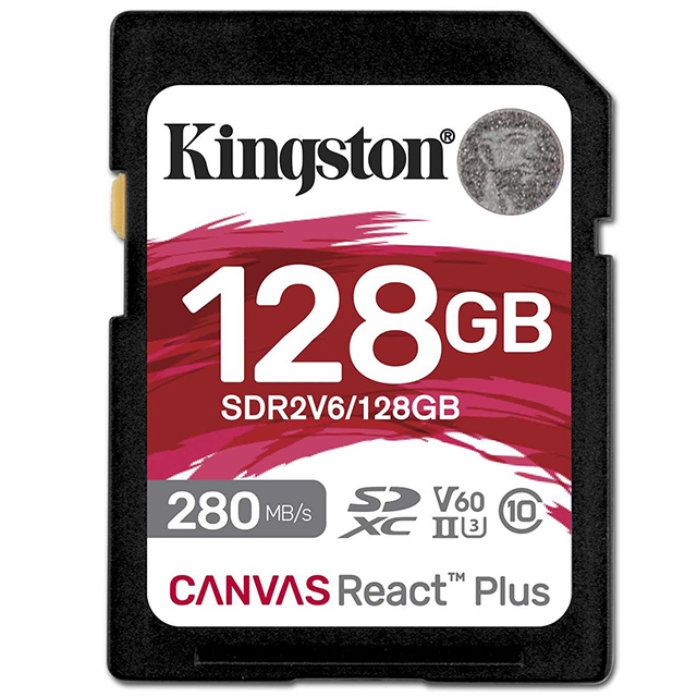 KINGSTON 128G 128GB SDXC Canvas React Plus V60 280MB UHSII 金士頓 記憶卡