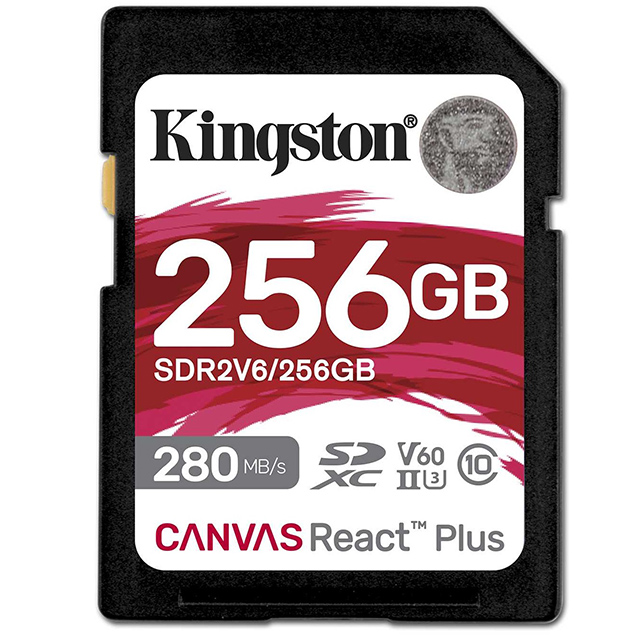 KINGSTON 256G 256GB SDXC Canvas React Plus V60 280MB UHSII 金士頓 記憶卡