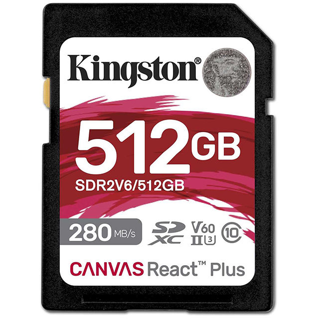 KINGSTON 512G 512GB SDXC Canvas React Plus V60 280MB UHSII 金士頓 記憶卡