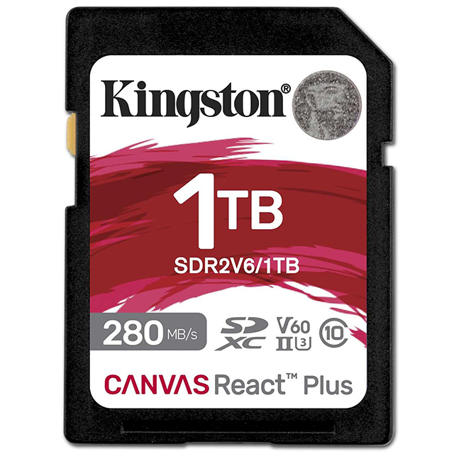KINGSTON 1TB 1T SDXC Canvas React Plus V60 280MB UHSII 金士頓 記憶卡