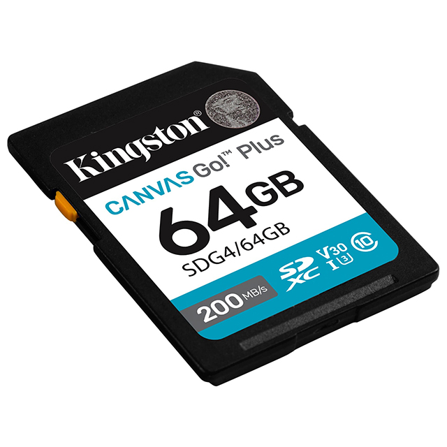 KINGSTON 64G 64GB SD SDG4/64GB 200MB/s UHS-I U3 V30 A2 金士頓 相機 記憶卡
