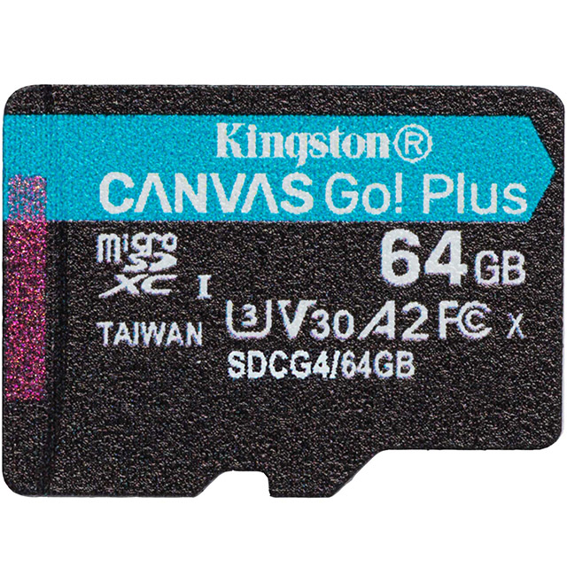 金士頓 KINGSTON 64G 64GB microSD SDCG4/64GB 200MB/s UHS-I U3 V30 A2 記憶卡
