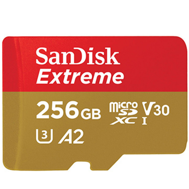 SanDisk 256GB 256G microSDXC Extreme【190MB/s】UHS U3 4K V30 A2 手機記憶卡