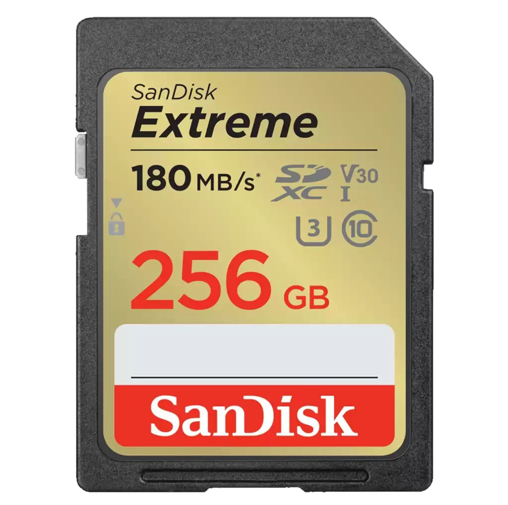 SanDisk 256GB 256G SDXC Extreme【180MB/s】4K U3 V30 C10 SDSDXVV-256G 相機記憶卡