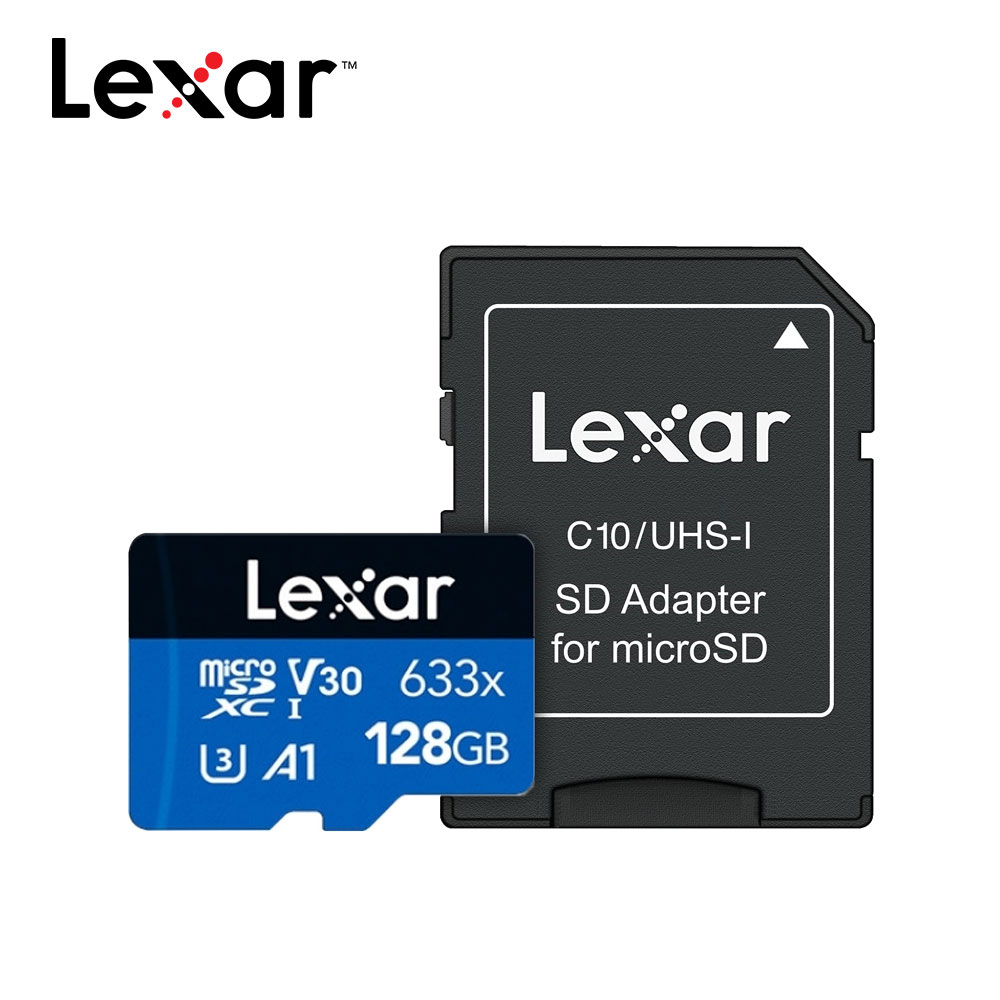 Lexar 雷克沙 633x UHS-I A1 U3 128G microSD 記憶卡