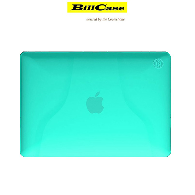 多功能 MacBook Air 13 吋 手提式 透氣支架保護套-晶透青