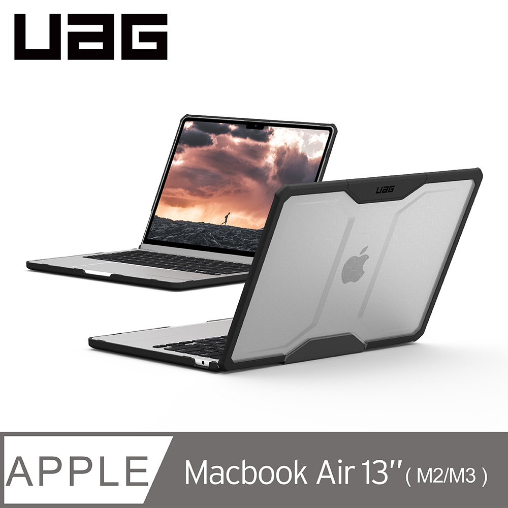 UAG Macbook Air 13吋 M2 (2022)耐衝擊保護殼-全透明