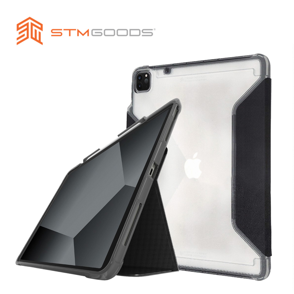 【STM】Dux Plus 系列 2021 iPad Pro 12.9吋 (第五代) 軍規防摔保護殼 (黑)