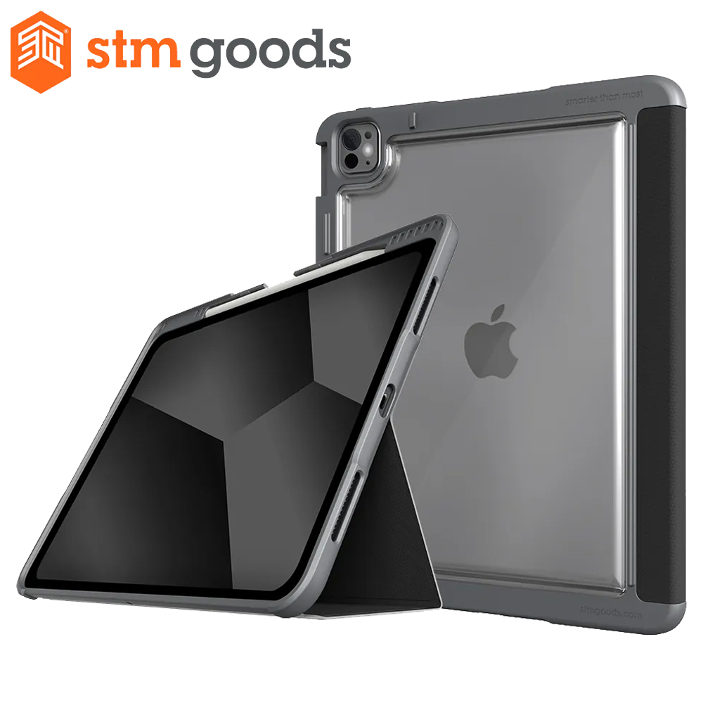 【STM】Dux Plus 系列 iPad Pro 13 吋 (M4) 強固軍規防摔保護殼 (黑)